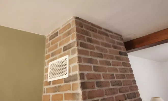 Pose de brique sur cheminée, Béthune, O’Ptits Travaux